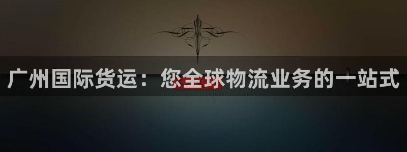 尊龙凯时和九游会哪个平台好一点：广州国际货运：您全球物流